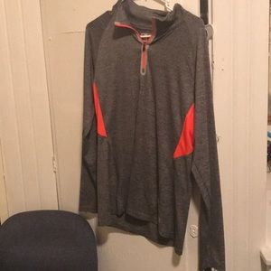 Gray quarter zip